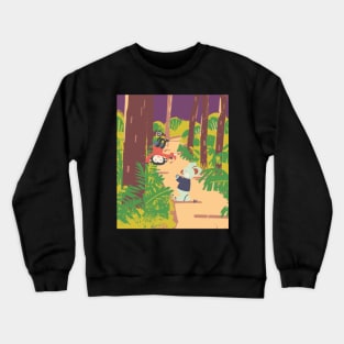 Koala and Monkey in the Woods Crewneck Sweatshirt